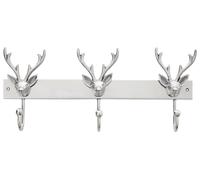Premier Housewares Stag Head Motif 3 Hook Hanger, none