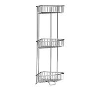 Premier Housewares 3-Tier Corner Storage Caddy, Silver