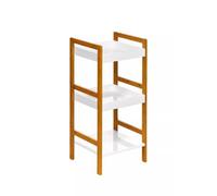 Premier Housewares Bamboo 3-Tier Shelf Unit - White