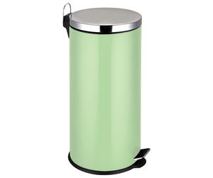 Orsina 30 Litre Matte Black Pedal Bin, Large Capacity Waste Bin With Soft Close Lid & Inner Bucket, Sleek Modern in Green Orsina Green