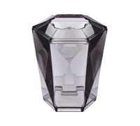 Orsina 3D Geometric Blue Acrylic Toothbrush Holder, Freestanding Toothbrush Unit, Lightweight Bathroom Accessory in Grey Orsina Grey