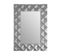 Orsina 3D Geometric Wall Mirror For Livingroom, Modern Rectangular Accent Mirror For Bedroom