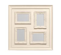 Orsina 4 Photo Cream Plastic Multi-Photo Frame, Elegant Picture Holder, Frame With Landscape & Portrait Orientation Orsina Cream
