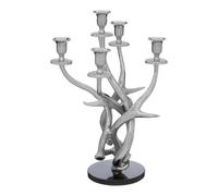 Orsina 5 Candles Antler Candelabra Holder, Candle Holder for Dining Table, 5 Candle Holder Centrepiece in Silver Orsina Silver