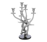 Orsina 5 Candles Antler Candelabra Holder, Candle Holder for Dining Table, 5 Candle Holder Centrepiece in Silver Orsina Silver