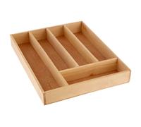 Orsina 5 Compartment Cutlery Tray, Kitchen Utensil Organizer, 5 Section Birchwood Tray, Cutlery Drawer Organiser in Natural Orsina Natural