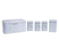 Premier Housewares White Marble Effect Storage Set