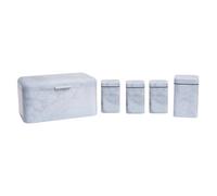 Maison by Premier 5 Piece Marble Effect Kitchen Storage Set