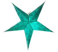 Orsina 5-Point Turquoise Paper Star, Stylish Paper Star With Intricate Cutout, Metallic Hints Star For Home Décor