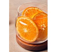 Orsina 560Ml Round Clear Glass Storage Jar With Acacia Wood Lid, Elegant Airtight Jar For Kitchen Organisation