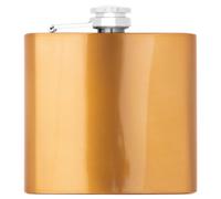 Orsina 5oz Gold Finish Hip Flask, Stylish Stainless Steel Hip Flask With Secure Screw Cap, Sleek Gold Coating Orsina Gold