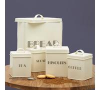 Premier Housewares Maison By Premier Easton 5 Pc Cream Finish Storage Set