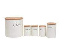 Maison by Premier 5 Piece Kitchen Storage Set in Cream
