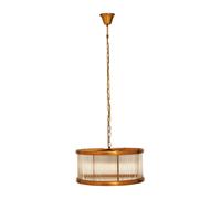 Kensington Townhouse 6 Bulb Pendant Light Interiors by Premier Brown One Size