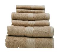 Orsina 6Pc Warm Sand Towel Set, Ultra-Soft, Highly Absorbent Cotton Towels, Includes 2 Bath Towels, 2 Hand Towels