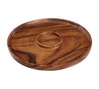 Kora Chip N Dip Plate, Acacia Wood