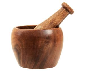 Orsina Acacia Mortar & Pestle, Handcrafted from Natural Acacia Wood, Ideal for Grinding Spices & Herbs Orsina Natural