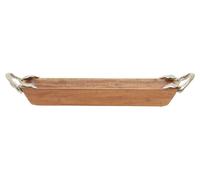 Orsina Acacia Wood Rectangular Dish, Wooden Serving Tray, Elegant Food Platter, Polished Timber Display Board in Natural Orsina Natural