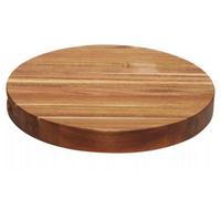 Orsina Acacia Wood Round Chopping And Serving Board, Durable Wooden Cutting Board For Kitchen