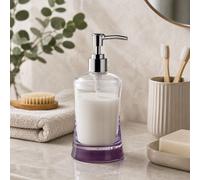 Orsina Acrylic Bathroom Purple & Clear Acrylic Lotion Dispenser Orsina Clear