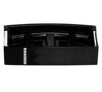 Orsina Acrylic Crystal Acrylic & Crystal Soap Dish in Black Orsina Black