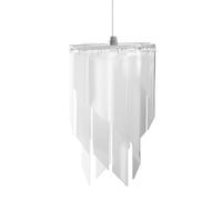 Orsina Acrylic Laser Cut Pendant Light, Dome Shade Hanging Light Fixture, Modern Pendant Lamp, White Ceiling Light Orsina White