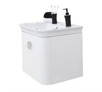 Premier Housewares Adelphi White Basin and Cabinet