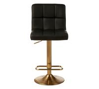 Orsina Adjustable Bar Stool, Comfort & Stable Counter Stool, Elegant Kitchen Bar Chair in Black Orsina Black