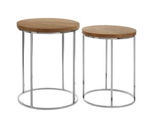Orsina Agra Set Of 2 Round Side Tables