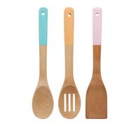 Orsina Aleki 3 Piece Bamboo Kitchen Utensil Set in Pink Orsina Pink