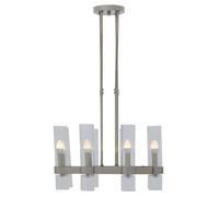 Orsina Alexis 8-Light Nickel Finish Ceilingt Light in Silver Orsina Silver
