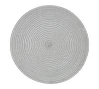 Orsina Alice Round Silver Thread Woven Placemat Orsina Silver