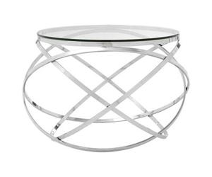 Orsina Allure Clear Glass Circular End Table