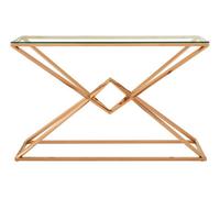 Orsina Allure Corseted Rose Gold Console Table