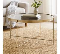 Orsina Allure Large Grey Mirror Side Table
