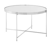 Orsina Allure Large Silver Mirror Side Table