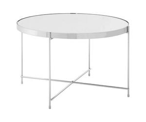 Orsina Allure Large Silver Mirror Side Table