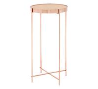 Orsina Allure Pink Mirror Tall Side Table