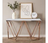 Orsina Allure Rectangular Champagne Console Table
