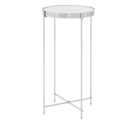 Premier Housewares Allure Silver Mirror Tall Side Table