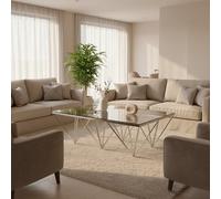 Orsina Allure Spike Triangles Base Coffee Table