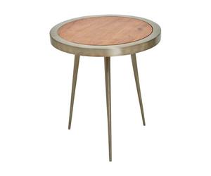 Orsina Almora Acacia Wood Round Side Table