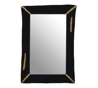 Orsina Almora Wood Wall Mirror in Black Orsina Black