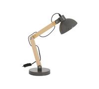 Ambiant Wood And Metal Table Lamp, Versatile Bedside Table Lamp, Modern Rustic Livingroom Table Lamp Premier Housewares Grey One Size