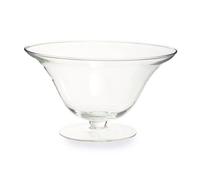 AMBRA CLEAR GLASS FLUTED BOWL