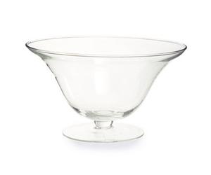 Orsina Ambra Clear Glass Fluted Bowl