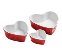 Orsina Amour Red Stoneware Heart Shape Dishes Orsina Red