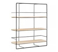 Orsina Ample Storage 3 Layer Shelf, Durable Design Metal Frame Shelf For Balcony, Stylish Hanging Frame Shelf