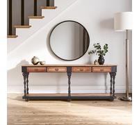 Orsina Ample Storage 4 Drawer Console Table, Functional Design Sofa Table For Livingroom, Durable Console Table