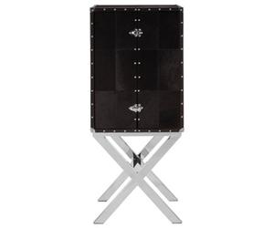 Orsina Ample Storage Cross Base Drinks Cabinet, Timeless Design Drinks Storage Cabinet, Luxurious Wooden Cabinet